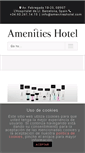 Mobile Screenshot of amenitieshotel.com